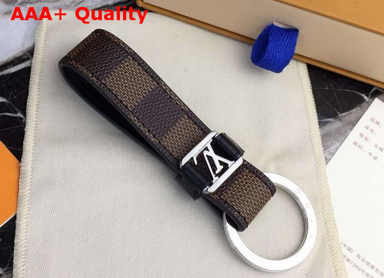 Louis Vuitton LV Dragonne Key Holder Damier Ebene Canvas Replica