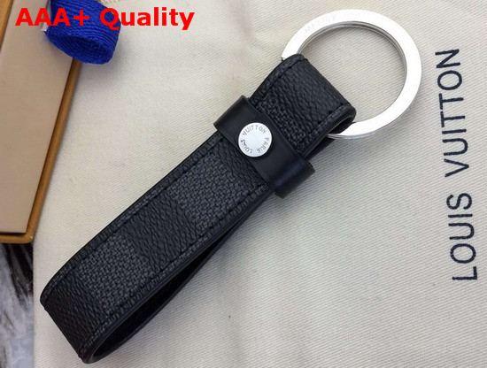 Louis Vuitton LV Dragonne Key Holder Damier Graphite Canvas M62706 Replica