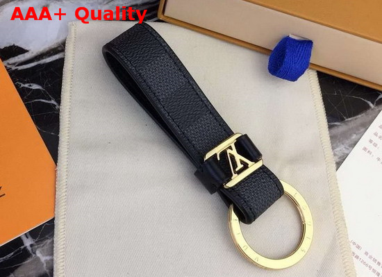 Louis Vuitton LV Dragonne Key Holder Damier Graphite Canvas M62706 Replica