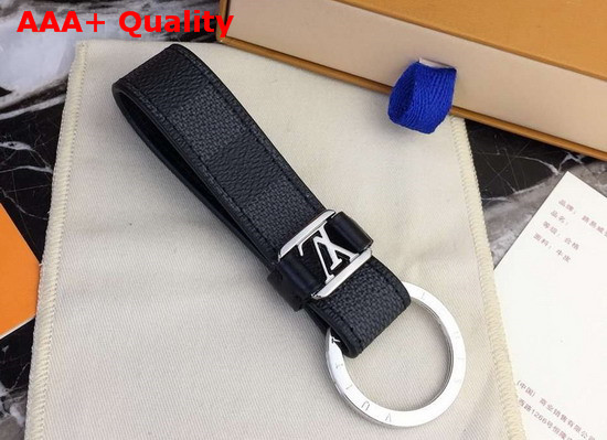 Louis Vuitton LV Dragonne Key Holder Damier Graphite Canvas M62706 Replica