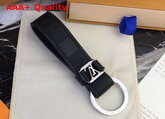 Louis Vuitton LV Dragonne Key Holder in Black Damier Infini Cowhide Leather Replica