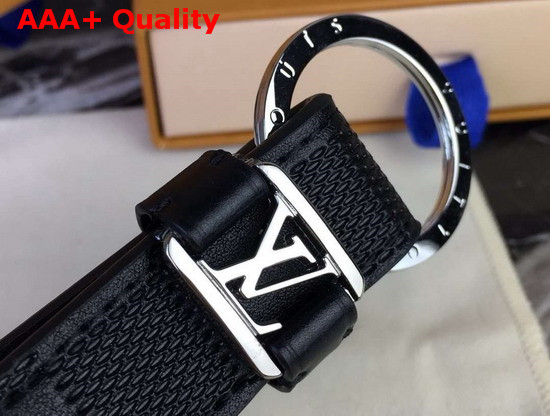 Louis Vuitton LV Dragonne Key Holder in Black Damier Infini Cowhide Leather Replica