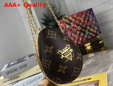 Louis Vuitton LV Egg Case Monogram Canvas Sheathed Metal and Supple Black Leather MP2588 Replica