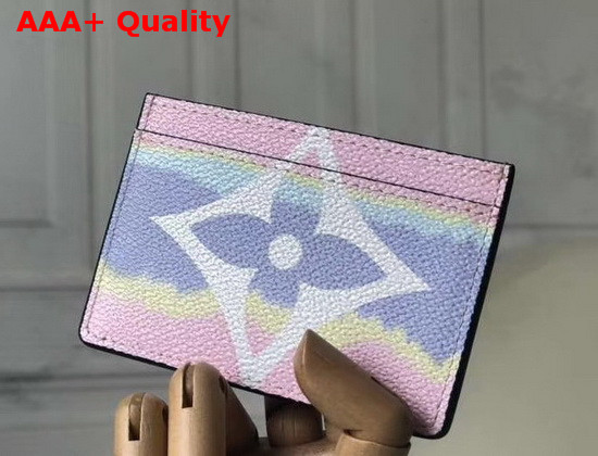 Louis Vuitton LV Escale Card Holder in Pastel Pink Replica