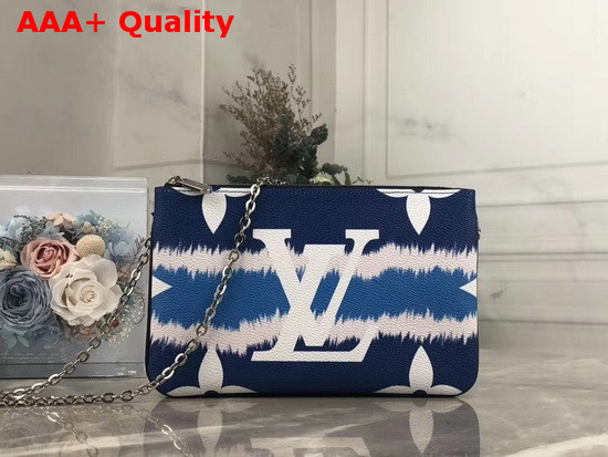 Louis Vuitton LV Escale Pochette Double Zip Blue M69124 Replica