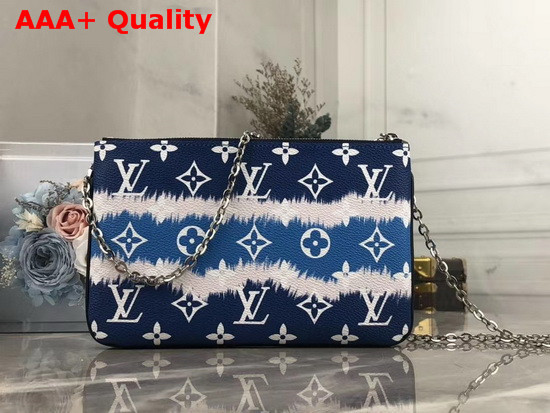 Louis Vuitton LV Escale Pochette Double Zip Blue M69124 Replica