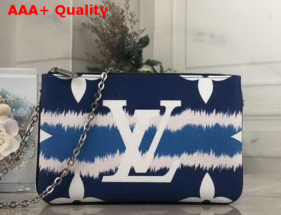 Louis Vuitton LV Escale Pochette Double Zip Blue M69124 Replica