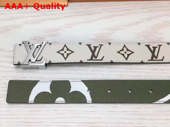 Louis Vuitton LV Iconic 30mm Reversible Belt Vert Monogram Canvas M0151V Replica