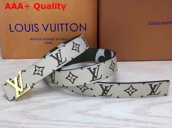 Louis Vuitton LV Iconic 30mm Reversible Belt Vert Monogram Canvas M0151V Replica