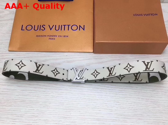 Louis Vuitton LV Iconic 30mm Reversible Belt Vert Monogram Canvas M0151V Replica