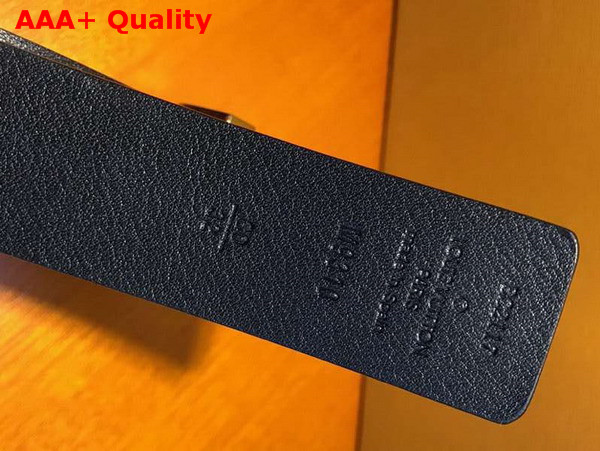 Louis Vuitton LV Iconic Metallic Flowers 30mm Belt Black Replica