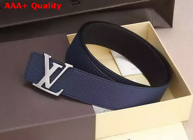 Louis Vuitton LV Initiales 40MM Reversible Strap Blue Taurillon Calf Leather Strap Replica