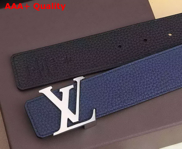 Louis Vuitton LV Initiales 40MM Reversible Strap Blue Taurillon Calf Leather Strap Replica