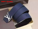 Louis Vuitton LV Initiales 40MM Reversible Strap Blue Taurillon Calf Leather Strap Replica