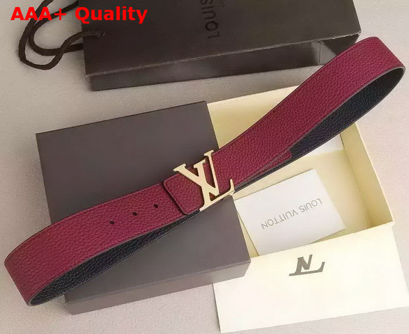 Louis Vuitton LV Initiales 40MM Reversible Strap Red Taurillon Calf Leather Replica