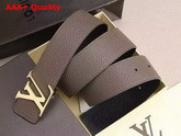 Louis Vuitton LV Initiales 40MM Reversible Strap Taupe Taurillon Calf Leather Replica