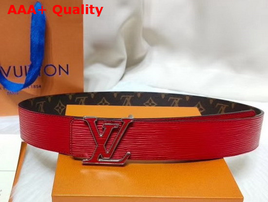 Louis Vuitton LV Initiales 40mm Reversible Belt in Monogram Canvas and Epi Leather MP109T Replica