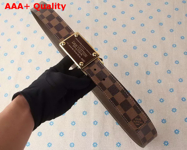 Louis Vuitton LV Inventeur 35MM Reversible Strap Damier Canvas Replica