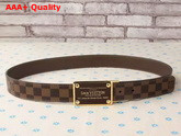 Louis Vuitton LV Inventeur 35MM Reversible Strap Damier Canvas Replica