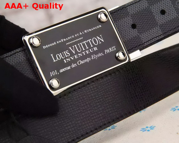 Louis Vuitton LV Inventeur 35MM Reversible Strap Damier Graphite Canvas Replica