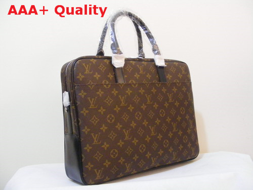 Louis Vuitton LV M56719 Louis Vuitton Monogram Macassar Canvas Soft Briefcase Replica