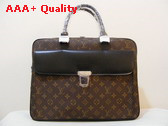 Louis Vuitton LV M56719 Louis Vuitton Monogram Macassar Canvas Soft Briefcase Replica