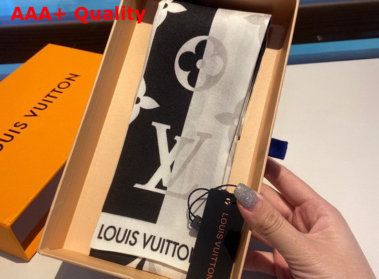 Louis Vuitton LV Parasol Bandeau Black and White Silk Replica