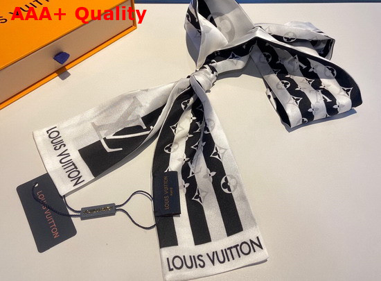 Louis Vuitton LV Parasol Bandeau Black and White Silk Replica