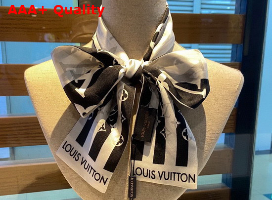 Louis Vuitton LV Parasol Bandeau Black and White Silk Replica