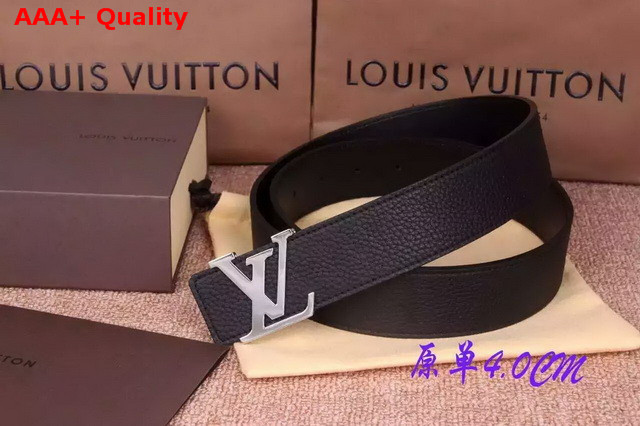 Louis Vuitton LV Signature Buckle 40mm Strap in Black Real Leather Replica