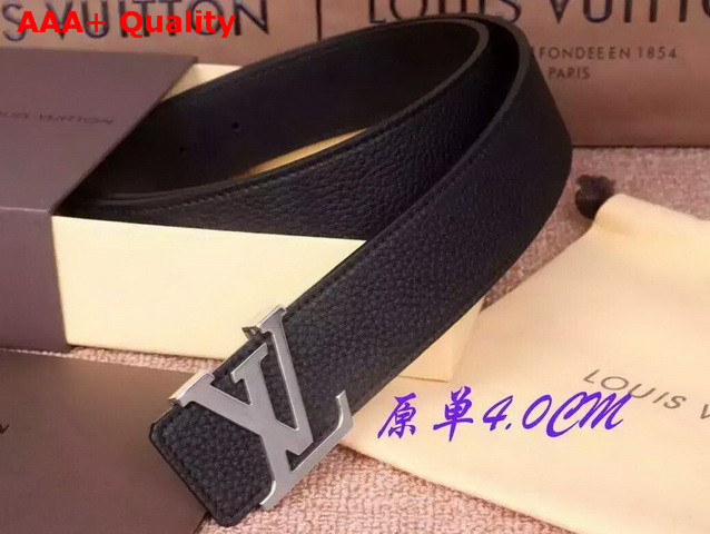 Louis Vuitton LV Signature Buckle 40mm Strap in Black Real Leather Replica