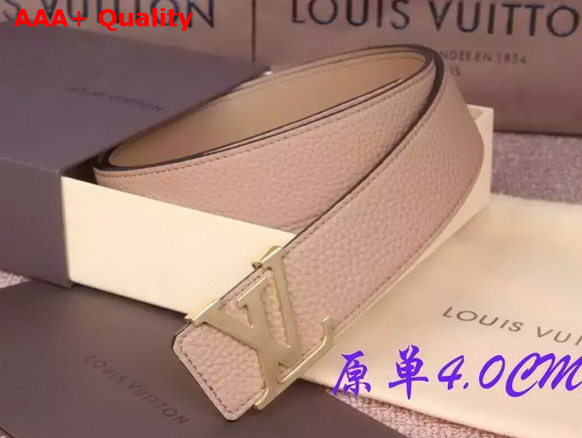 Louis Vuitton LV Signature Buckle Strap in Grey Calf Leather 40mm Replica