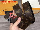 Louis Vuitton LV Sunset 40mm Reversible Belt Brown Monogram Canvas and Black Calf Leather Lining M0228T Replica