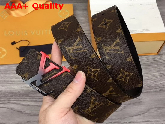 Louis Vuitton LV Sunset 40mm Reversible Belt Brown Monogram Canvas and Black Calf Leather Lining M0228T Replica