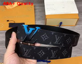 Louis Vuitton LV Sunset 40mm Reversible Belt Grey Monogram Eclipse Canvas and Black Calf Leather Lining M0227T Replica