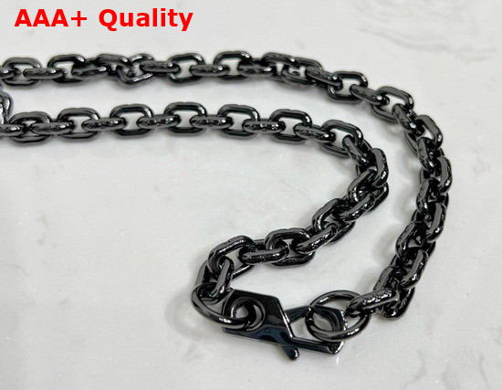 Louis Vuitton LVXNBA Necklace in Black Metal Replica