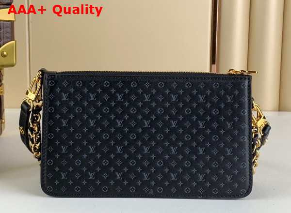 Louis Vuitton Lexington Pouch in Black Monogram Embossed Calf Leather M82247 Replica