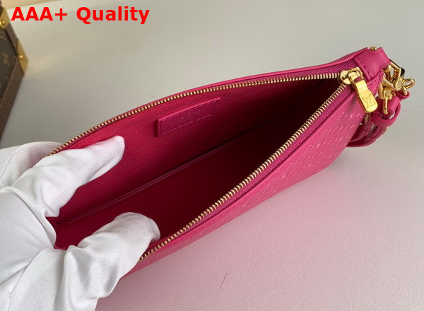 Louis Vuitton Lexington Pouch in Pink Monogram Embossed Calf Leather M82232 Replica