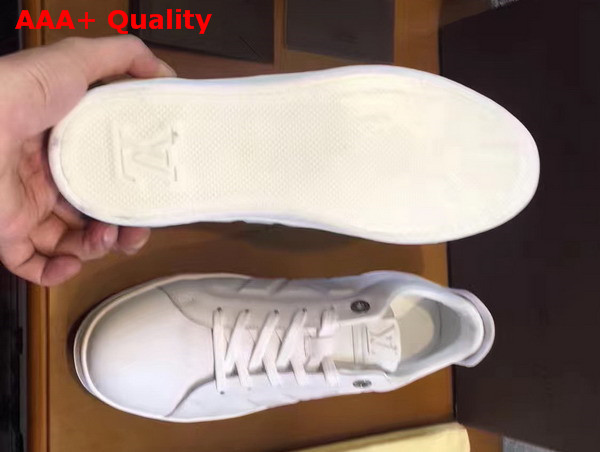 Louis Vuitton Line Up Sneaker in White Calf Leather and Suede Calf Leather Replica