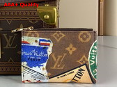 Louis Vuitton Lisa Wallet in Monogram Coated Canvas Printed with Vintage Hotel Labels Replica