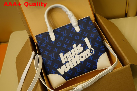 Louis Vuitton Litter Bag in Blue Vintage Monogram Canvas Replica