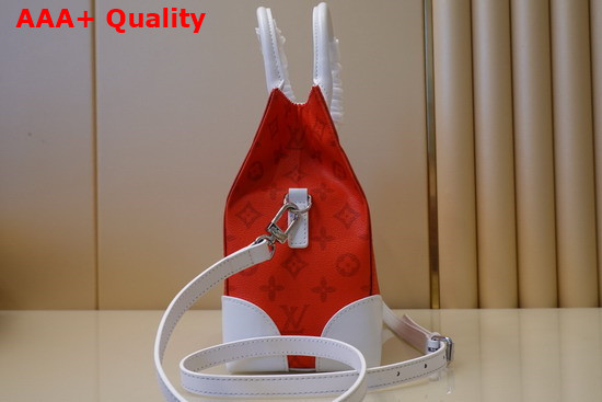 Louis Vuitton Litter Bag in Red Vintage Monogram Canvas Replica