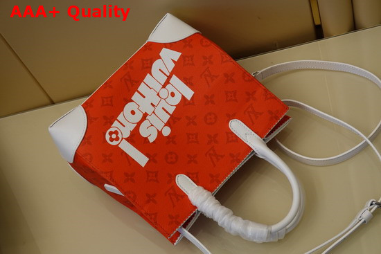 Louis Vuitton Litter Bag in Red Vintage Monogram Canvas Replica