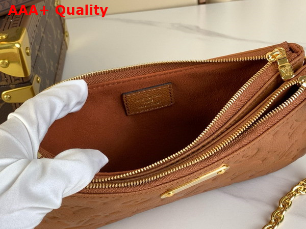 Louis Vuitton Liv Pochette Cognac Monogram Empreinte Leather M11916 Replica