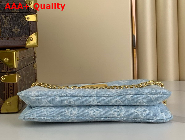 Louis Vuitton Liv Pochette in Sky Blue Monogram Denim M83532 Replica