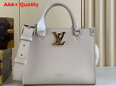 Louis Vuitton Lock Go Handbag in Quartz Grained Calf Leather M23637 Replica