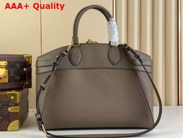 Louis Vuitton Lock It MM Bag in Earth taurillon Leather and Smooth Calfskin M22927 Replica