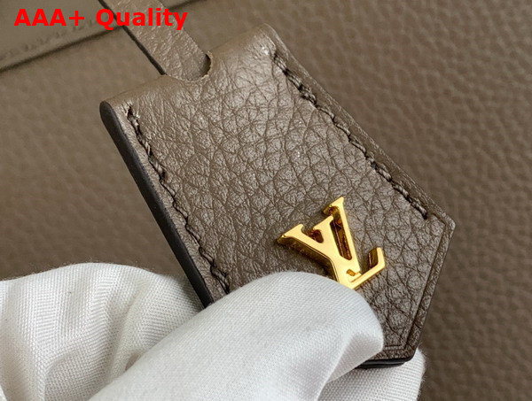 Louis Vuitton Lock It MM Bag in Earth taurillon Leather and Smooth Calfskin M22927 Replica