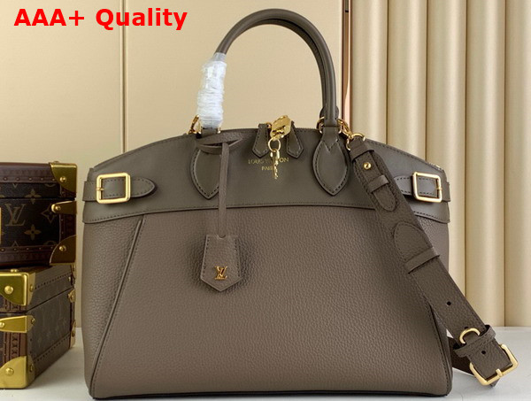 Louis Vuitton Lock It MM Bag in Earth taurillon Leather and Smooth Calfskin M22927 Replica