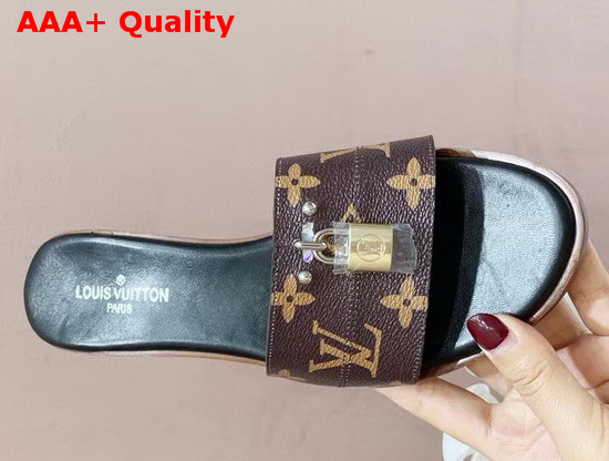 Louis Vuitton Lock It Mule Patent Monogram Canvas Replica